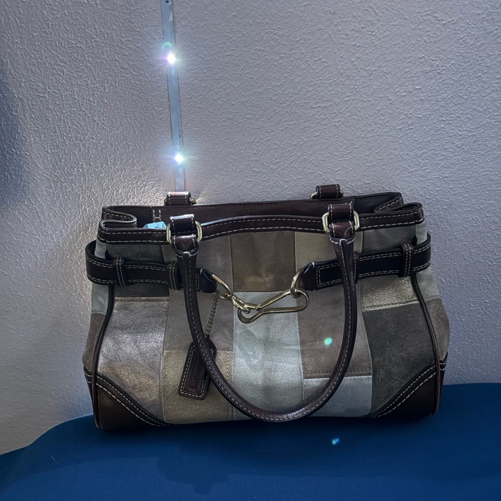 Coach Tan and Beige Handbag